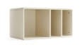 Oyana Cream Melamine Stackable Cabinet