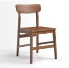Kiesha Walnut Solid Wood Dining Chair
