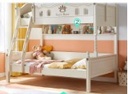 Nyvaris White Solid Wood Bunk Bed