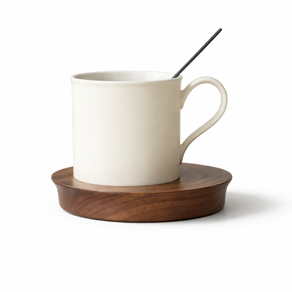 Coffee Cup Wooden Saucer 