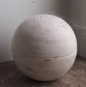 Travertine Round Ornament