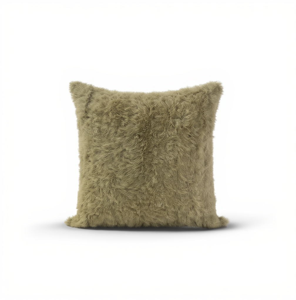 Loop Plush Square Green Pillowcase