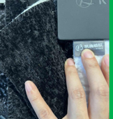 Charcoal Fleece Drape