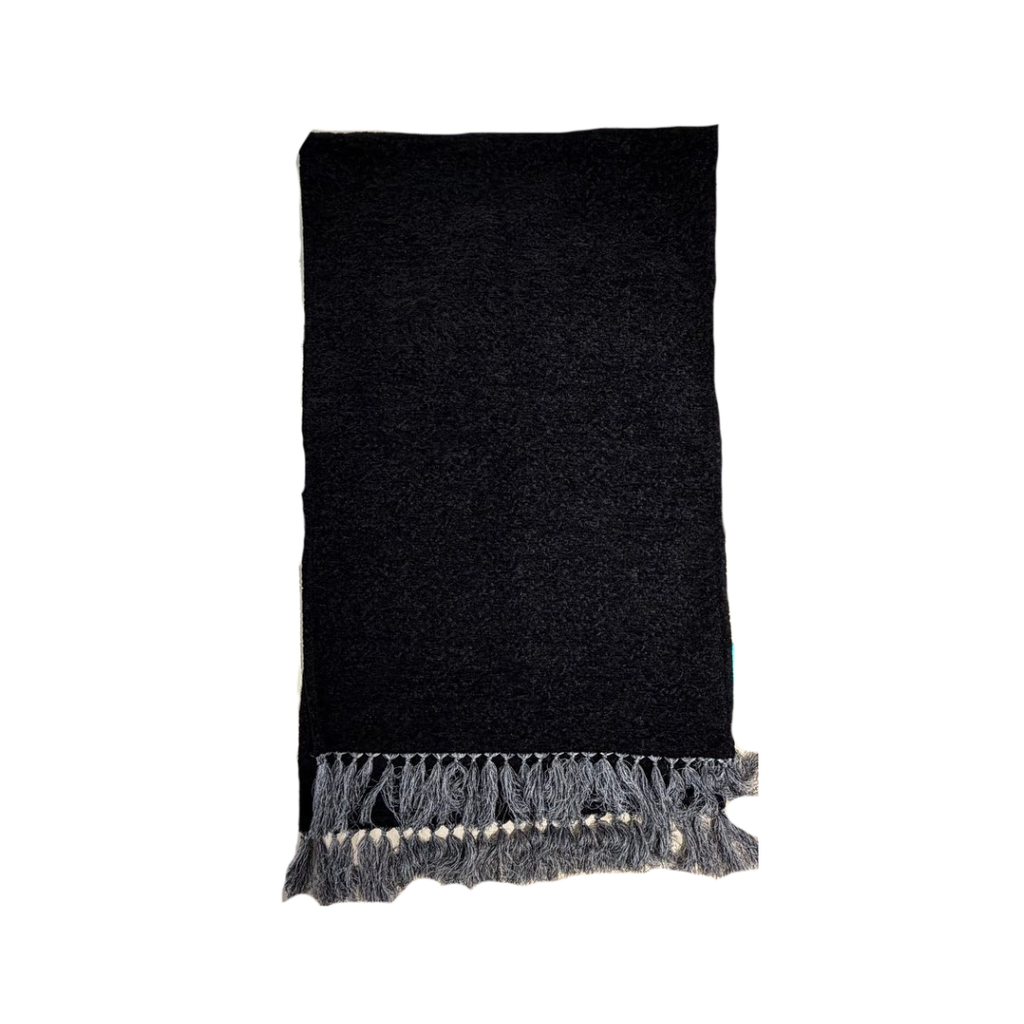 Charcoal Fleece Drape