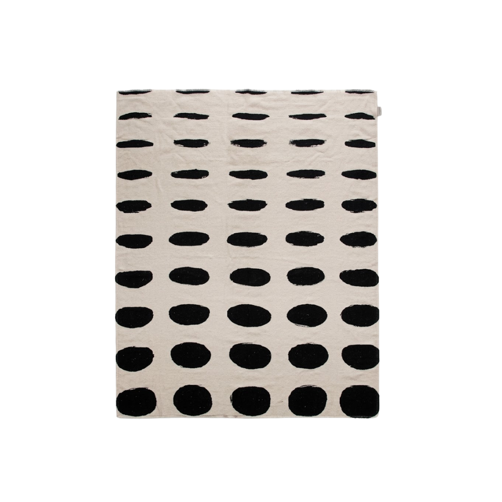 Circle Black And White Dot Blanket
