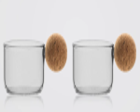 Spherical Glass Cups (2-pack)