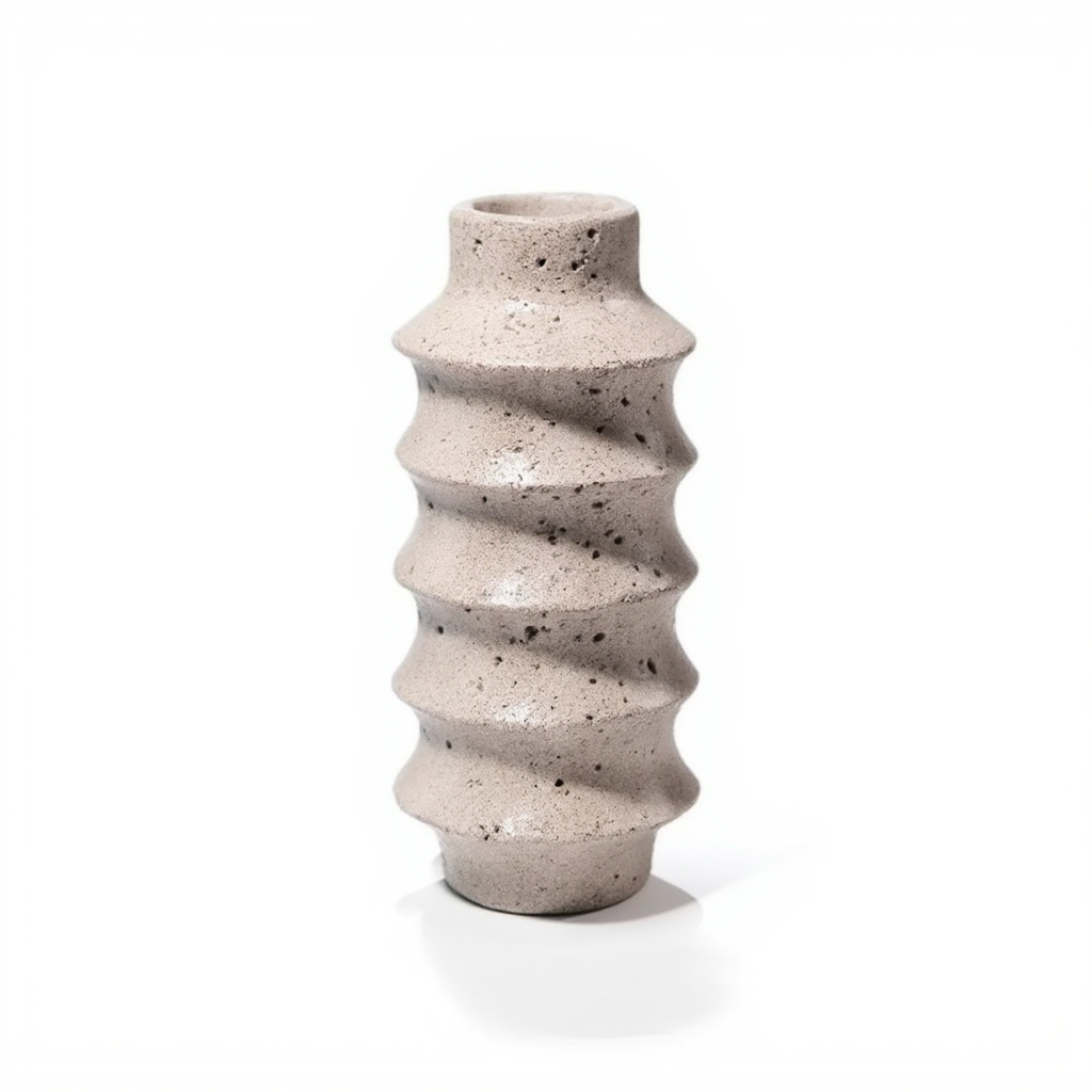 Travertine Layered Flower Vase