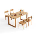 Sorelia Red Oak Dining Table Set