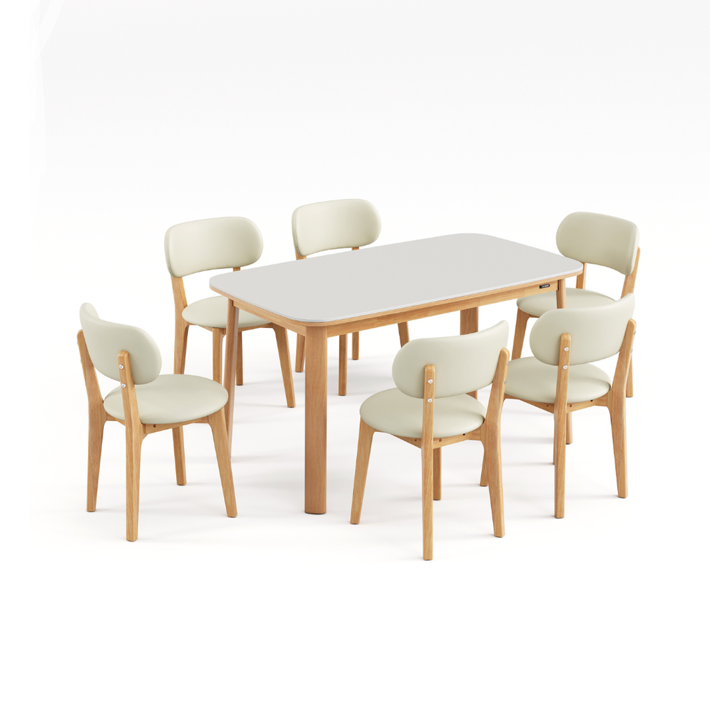Tanner Solid Wood Dining Table Set
