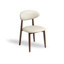 Basti White Leather Dining Chair (2 pcs)