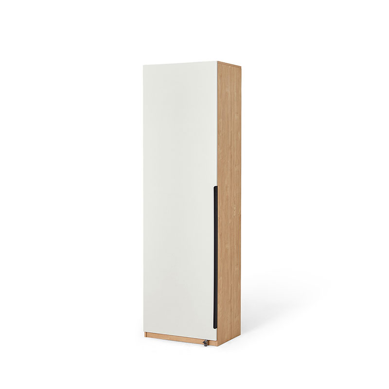 Novelle White Melamine Wardrobe Cabinet