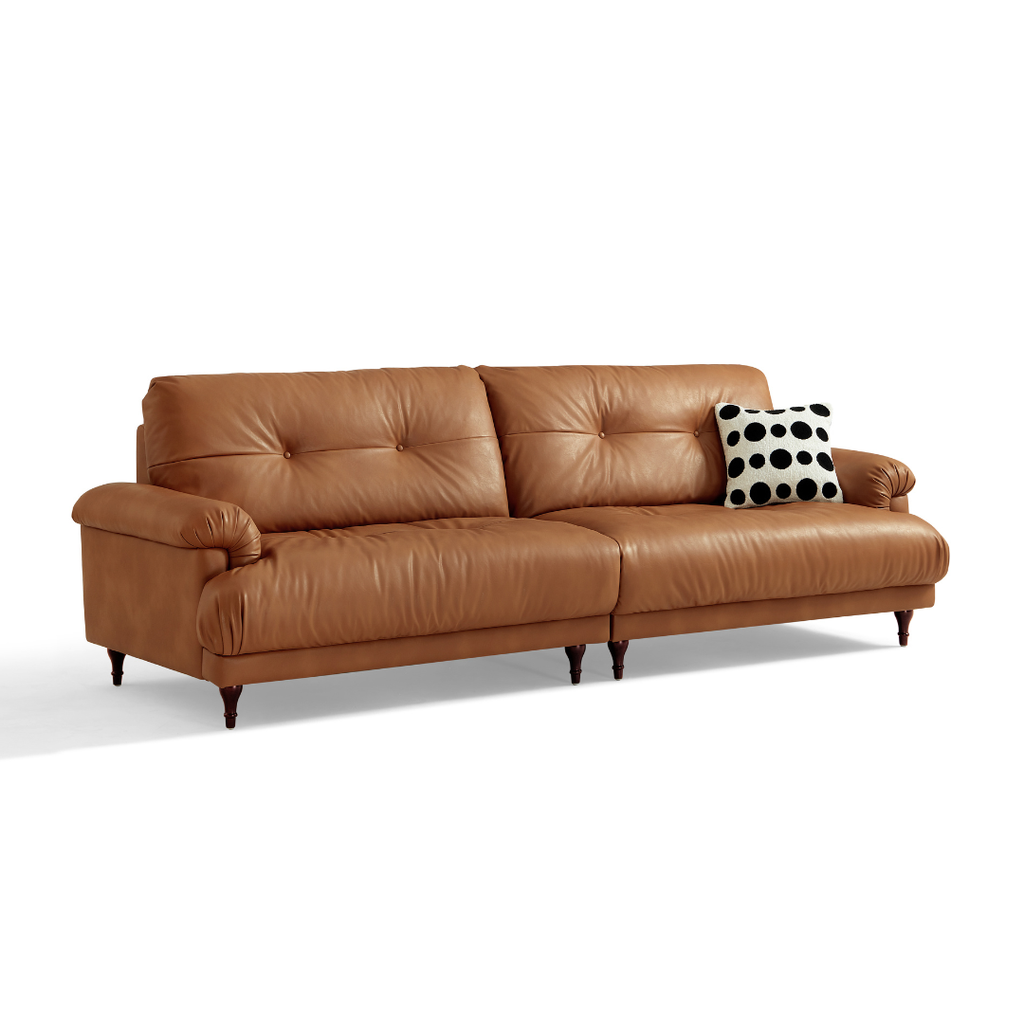 Nathan Brown Eco Leather Sofa