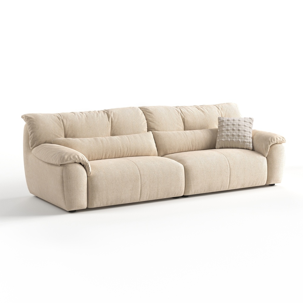 Nympha Beige Fabric Sofa 