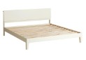 Pure White Solid Wood Bed 