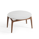 Nivora White Solid Wood Extendable Dining Table