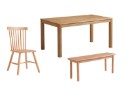 Nolienne Solid Wood Dining Table Set