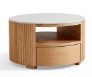 Nivelle Wood Solid Wood Coffee Table