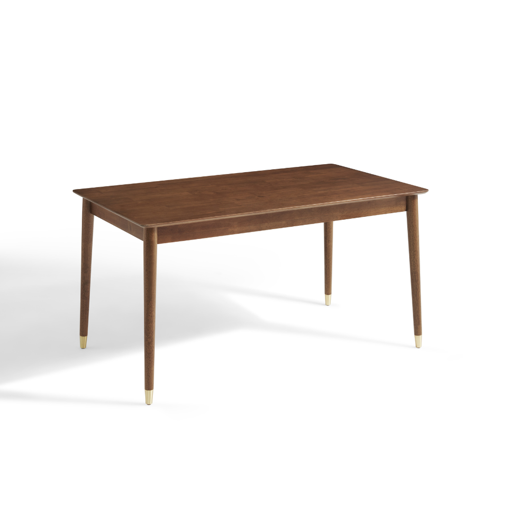 Allure Walnut Solid Wood Dining Table 
