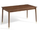 Allure Walnut Solid Wood Dining Table 