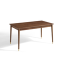 Allure Walnut Solid Wood Dining Table 
