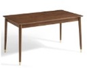 Allure Walnut Solid Wood Dining Table 