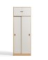 Oniro White Melamine Wardrobe Cabinet  