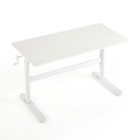 Pacey White Carbon Steel Study Desk 