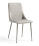 Quinten Light Gray Faux Leather Dining Chair (2 pcs)