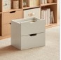 Cassie White Melamine Drawer Cabinet