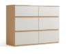 Oswald Melamine 6-Drawer Cabinet 