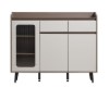 Priscilla Gray Melamine Side Cabinet 