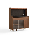 Nalorei Walnut Kitchen Cabinet