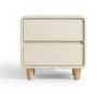 Dustin Leather Bedside Table 
