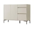 Octavia Light Gray Melamine Side Cabinet 