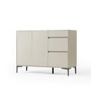 Octavia Light Gray Melamine Side Cabinet 