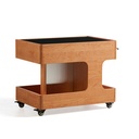 Polly Wood Melamine Adjustable Table
