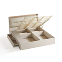 Norex Light Gray Melamine Bed