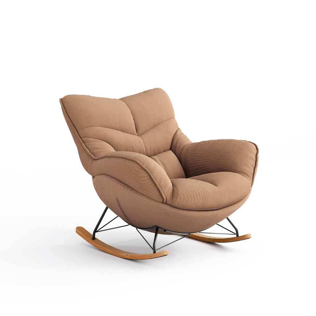 Noriah Pet-Friendly Leather Rocking Chair 