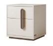 Omar Light Gray Walnut Melamine Bedside Table 