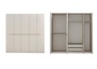 Nexo Light Gray Melamine Wardrobe Cabinet 
