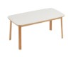 Nancy White Solid Wood Dining Table 