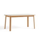 Nancy White Solid Wood Dining Table 
