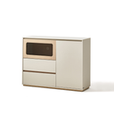 Peter Light Gray Melamine Side Cabinet 