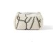 Lassy White Abstract Stool