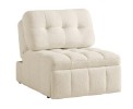 Dixon White Teddy Fabric Sofa Bed
