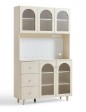 Flora Cream Melamine Kitchen Cabinet 