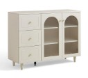 Flora Cream Melamine Side Cabinet