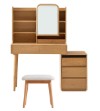 Norythia Wood Melamine Dressing Table Set  