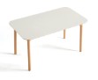 Orlisse White Solid Wood Dining Table 