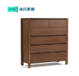 Paxton Walnut Melamine Side Cabinet 